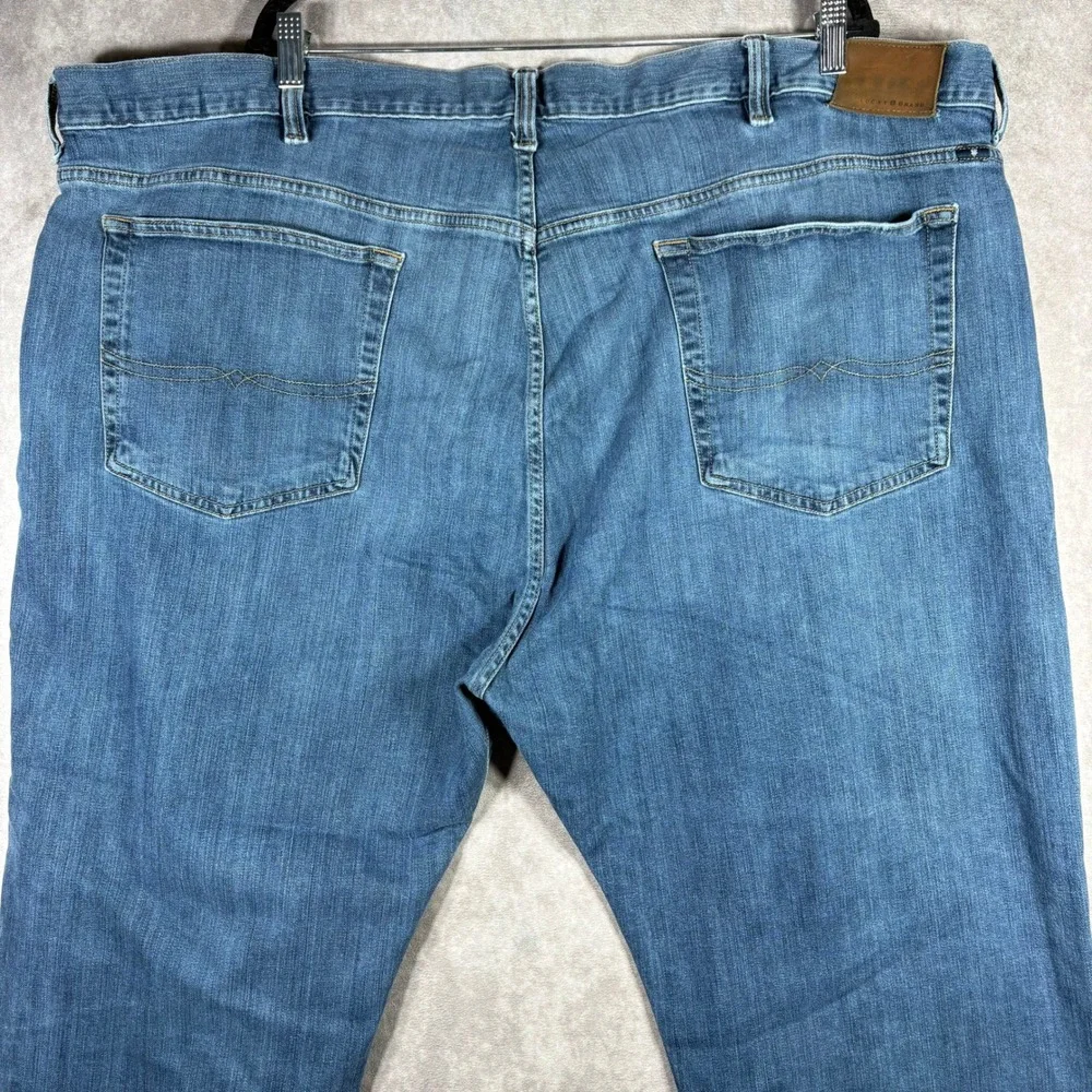 Lucky Brand Jeans Mens Size 52x32 Blue 181 Relaxed Fit Straight Leg Denim Casual